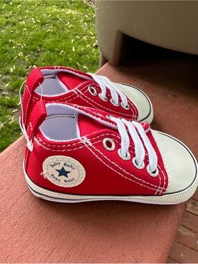 Red Canvas Toddler Sneakers